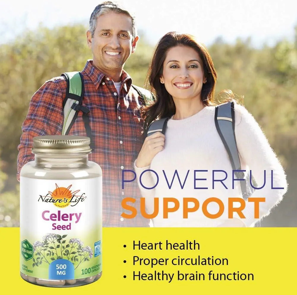 NATURE'S LIFE - Nature's Life Celery Seed 500Mg. 100 Capsulas - The Red Vitamin MX - Suplementos Alimenticios - {{ shop.shopifyCountryName }}