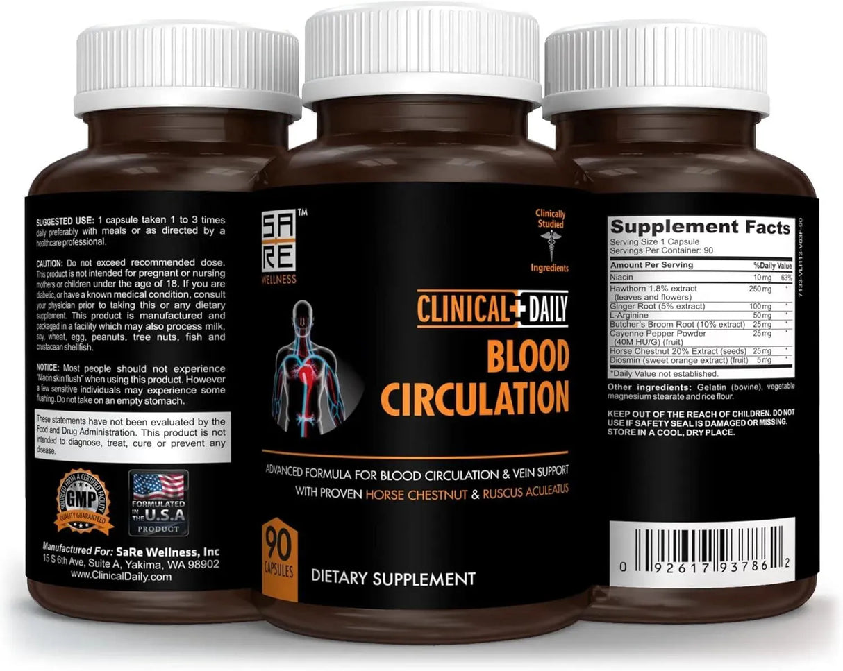 CLINICAL DAILY - Clinical Daily Blood Circulation 90 Capsulas - The Red Vitamin MX - Suplementos Alimenticios - {{ shop.shopifyCountryName }}