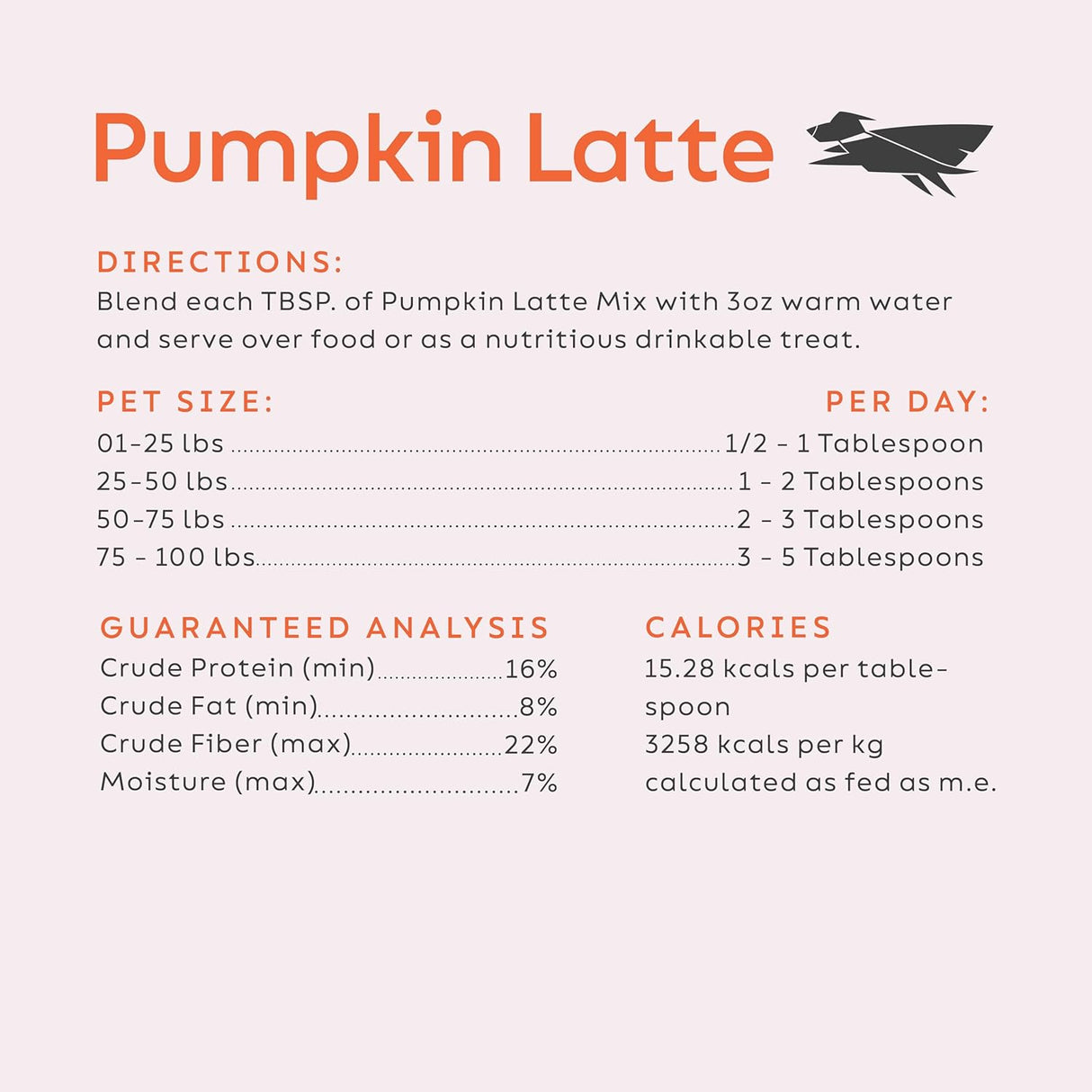 Super Snouts Pumpkin Latte Digestive Supplement for Dogs 142Gr.