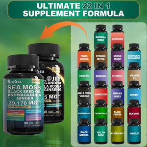 BOYSEA - Boysea Sea Moss and shilajit Bundle 90 Capsulas - The Red Vitamin MX - Suplementos Alimenticios - {{ shop.shopifyCountryName }}