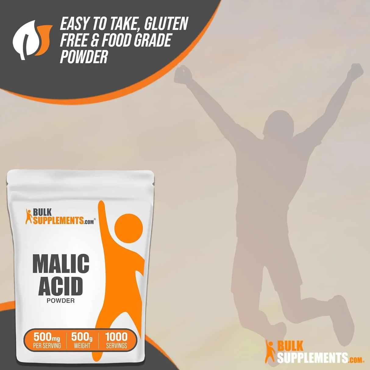 BULK SUPPLEMENTS - Bulk Supplements Malic Acid Powder 500Gr. - The Red Vitamin MX - Suplementos Alimenticios - {{ shop.shopifyCountryName }}