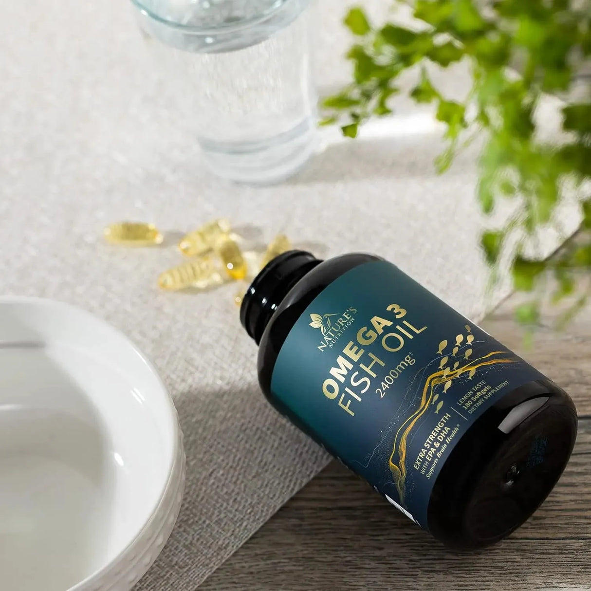 NATURE'S NUTRITION - Nature's Nutrition Triple Strength Omega 3 Fish Oil 2400Mg. 180 Capsulas Blandas - The Red Vitamin MX - Suplementos Alimenticios - {{ shop.shopifyCountryName }}