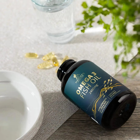 NATURE'S NUTRITION - Nature's Nutrition Triple Strength Omega 3 Fish Oil 2400Mg. 180 Capsulas Blandas - The Red Vitamin MX - Suplementos Alimenticios - {{ shop.shopifyCountryName }}