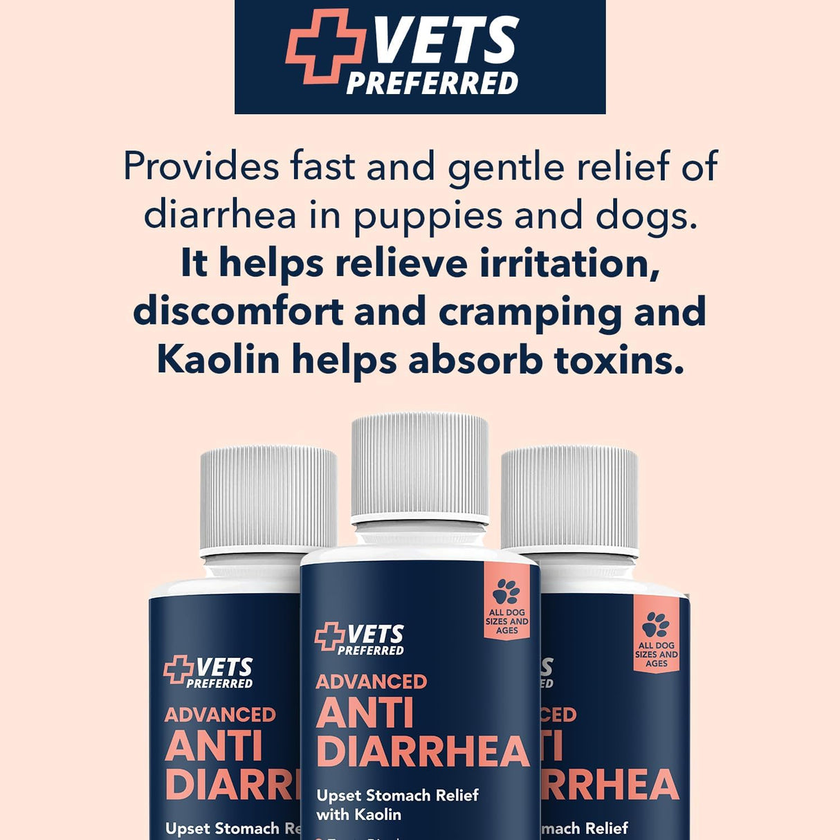 Vets Preferred Anti Diarrhea Liquid for Dogs 237Ml.
