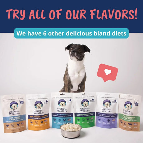 UNDER THE WEATHER - Under the Weather Bland Diet for Dogs Turkey Oatmeal Sweet Potato & Slippery Elm 6 Oz. 2 Pack - The Red Vitamin MX - Medicamentos Sin Receta Para Perros - {{ shop.shopifyCountryName }}