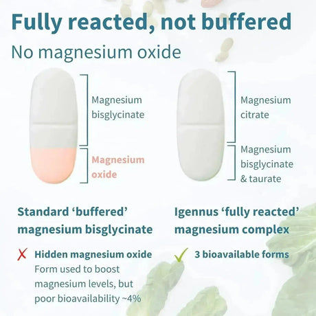 IGENNUS - Igennus Advanced Triple Magnesium Complex 180 Tabletas - The Red Vitamin MX - Suplementos Alimenticios - {{ shop.shopifyCountryName }}