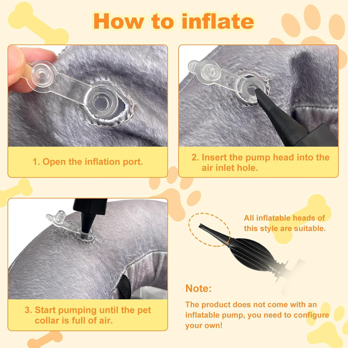 Uaidie Dog Cone Collar with Enhanced Anti-Licking GRAY MEDIUM