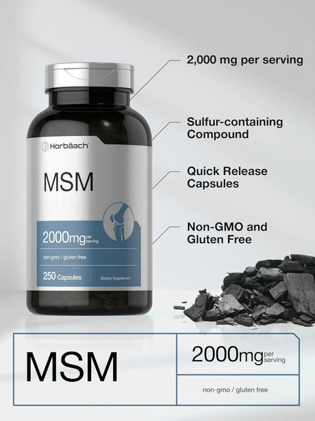 HORBAACH - Horbaach MSM 2000Mg. 250 Capsulas - The Red Vitamin MX - Suplementos Alimenticios - {{ shop.shopifyCountryName }}
