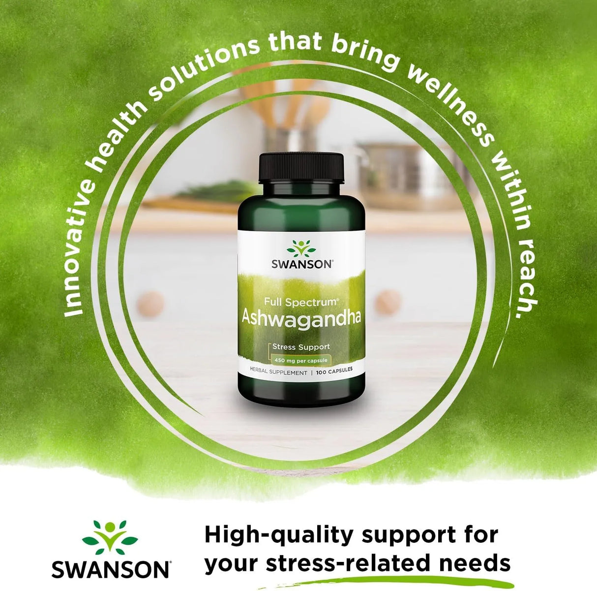 SWANSON - Swanson Ashwagandha Powder 450Mg. 100 Capsulas - The Red Vitamin MX - Suplementos Alimenticios - {{ shop.shopifyCountryName }}