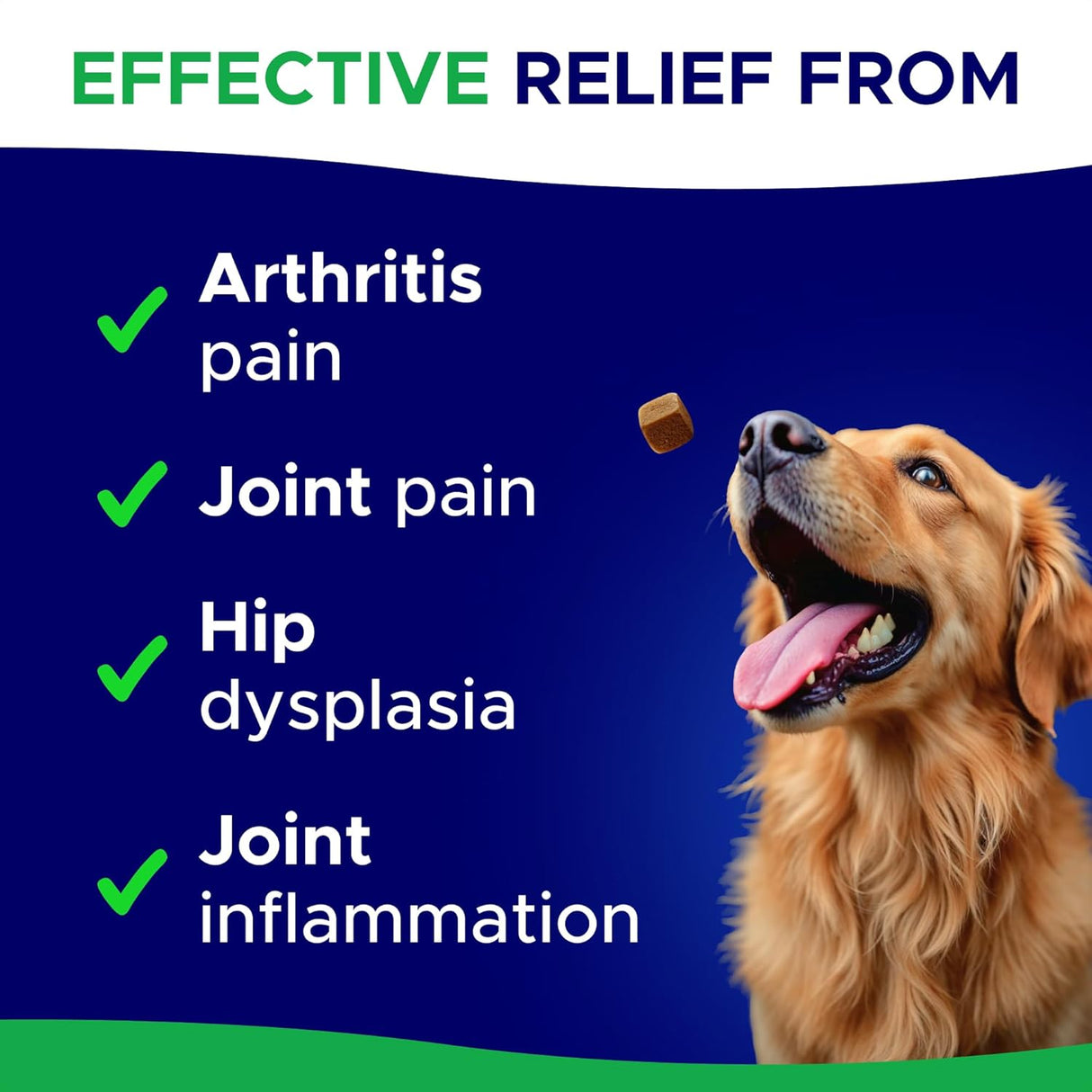 GOODGROWLIES Glucosamine for Dogs Hip & Joint Supplement 120 Masticables