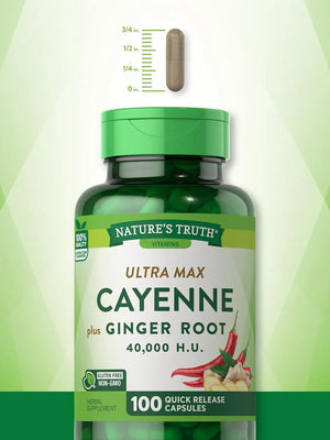 NATURE'S TRUTH - Nature's Truth Cayenne Pepper with Ginger Root 100 Capsulas - The Red Vitamin MX - Suplementos Alimenticios - {{ shop.shopifyCountryName }}