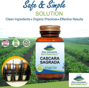 PURE MOUNTAIN BOTANICALS - Pure Mountain Botanicals Cascara Sagrada 90 Capsulas - The Red Vitamin MX - Suplementos Alimenticios - {{ shop.shopifyCountryName }}