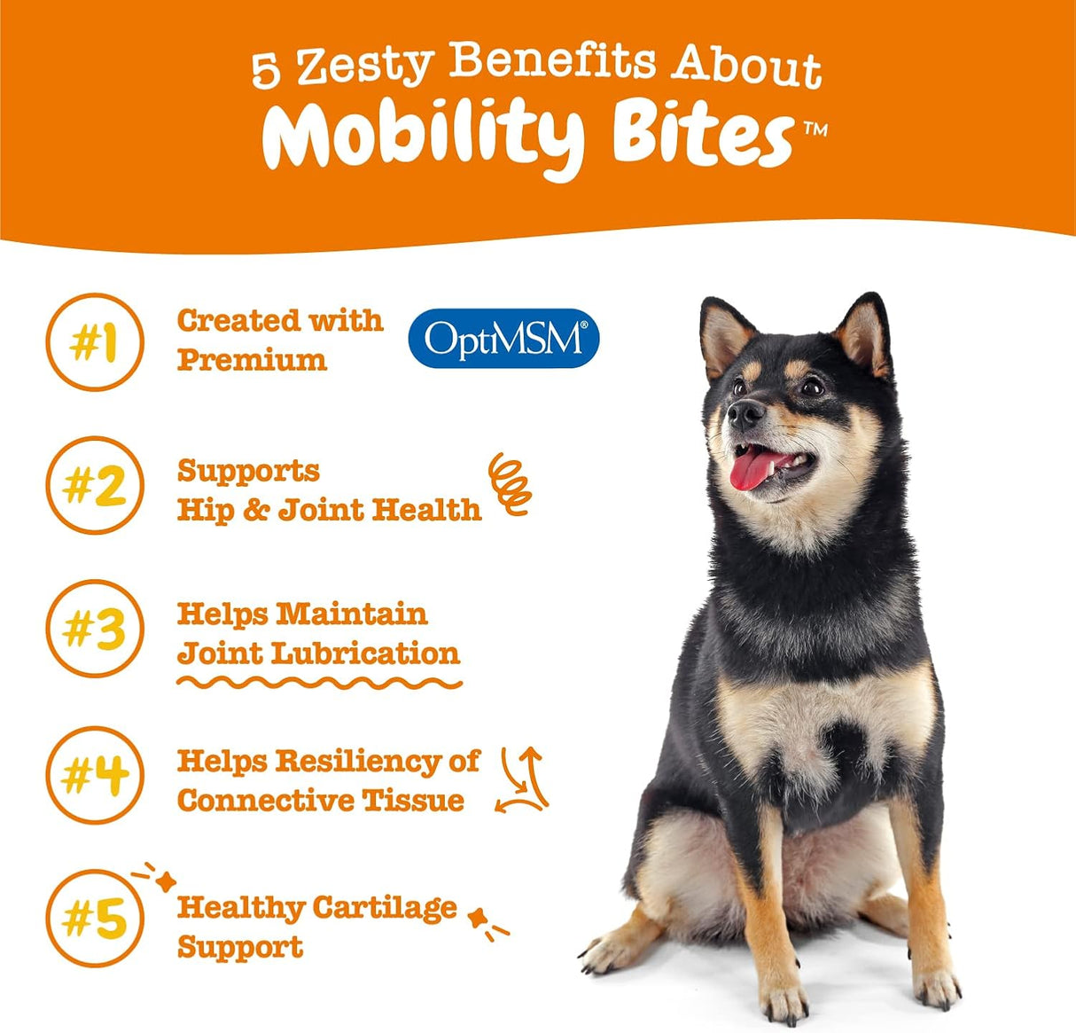 Zesty Paws Hip and Joint for Dogs Bacon 50 Masticables