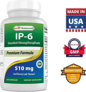 BEST NATURALS - Best Naturals IP-6 510Mg. 180 Capsulas - The Red Vitamin MX - Suplementos Alimenticios - {{ shop.shopifyCountryName }}