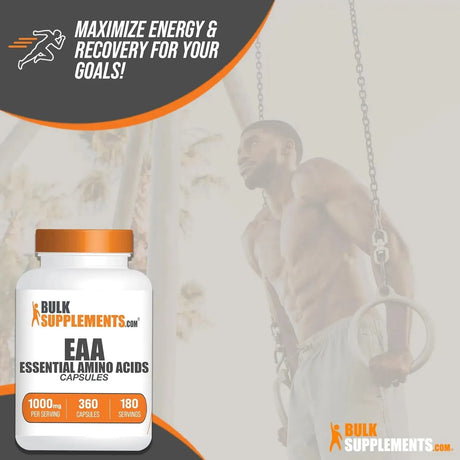 BULK SUPPLEMENTS - Bulk Supplements Essential Amino Acids 1000Mg. 360 Capsulas - The Red Vitamin MX - Suplementos Alimenticios - {{ shop.shopifyCountryName }}