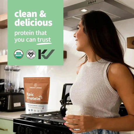SPROUT LIVING - Sprout Living Epic Protein Plant Based Protein & Superfoods Powder Chocolate Maca 456Gr. - The Red Vitamin MX - Suplementos Alimenticios - {{ shop.shopifyCountryName }}