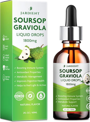 Jardient Soursop Bitters Liquid Oil Graviola Soursop Extract 2 Fl.Oz.