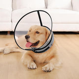 ICOYEA Sponge Core Dog Cone GRAY Size 4 Neck: 12.5"- 15.0"