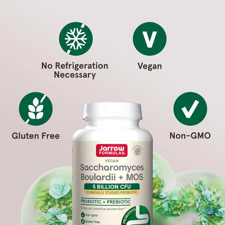 JARROW FORMULAS - Jarrow Formulas Saccharomyces Boulardii Probiotics + MOS 5 Billion CFU 180 Capsulas - The Red Vitamin MX - Suplementos Alimenticios - {{ shop.shopifyCountryName }}