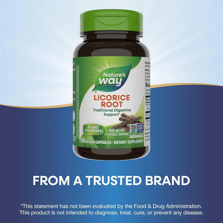NATURE'S WAY - Nature's Way Licorice Root 900Mg. 100 Capsulas - The Red Vitamin MX - Suplementos Alimenticios - {{ shop.shopifyCountryName }}