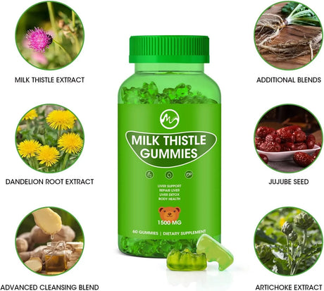 M INCH - M inch Milk Thistle Gummies 60 Gomitas - The Red Vitamin MX - Suplementos Alimenticios - {{ shop.shopifyCountryName }}