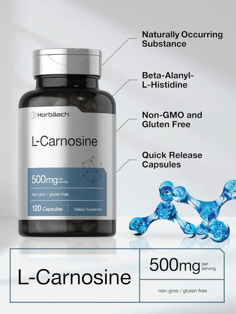 HORBAACH - Horbaach L-Carnosine 500Mg. 120 Capsulas - The Red Vitamin MX - Suplementos Alimenticios - {{ shop.shopifyCountryName }}