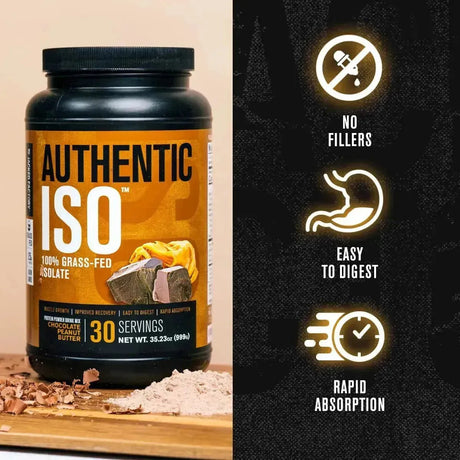 JACKED FACTORY - Jacked Factory Authentic ISO Grass Fed Whey Protein Isolate Powder Chocolate Peanut Butter 999Gr. - The Red Vitamin MX - Suplementos Alimenticios - {{ shop.shopifyCountryName }}