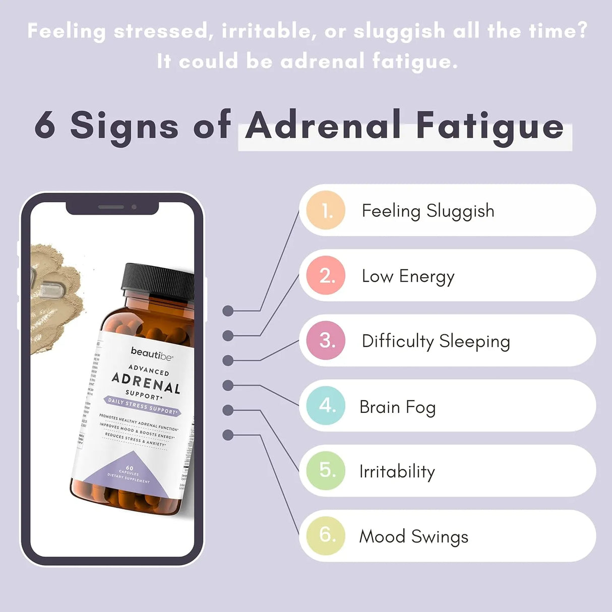BEAUTIBE - BeautiBe Adrenal Support 60 Capsulas - The Red Vitamin MX - Suplementos Alimenticios - {{ shop.shopifyCountryName }}