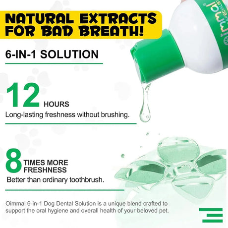 OIMMAL - OIMMAL Fresh Breath Original Dog Oral Care Water Additive 237Ml. - The Red Vitamin MX - Cuidado Dental Para Perros - {{ shop.shopifyCountryName }}