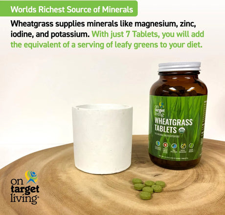 ON TARGET LIVING - On Target Living Wheatgrass 500 Tabletas - The Red Vitamin MX - Suplementos Alimenticios - {{ shop.shopifyCountryName }}