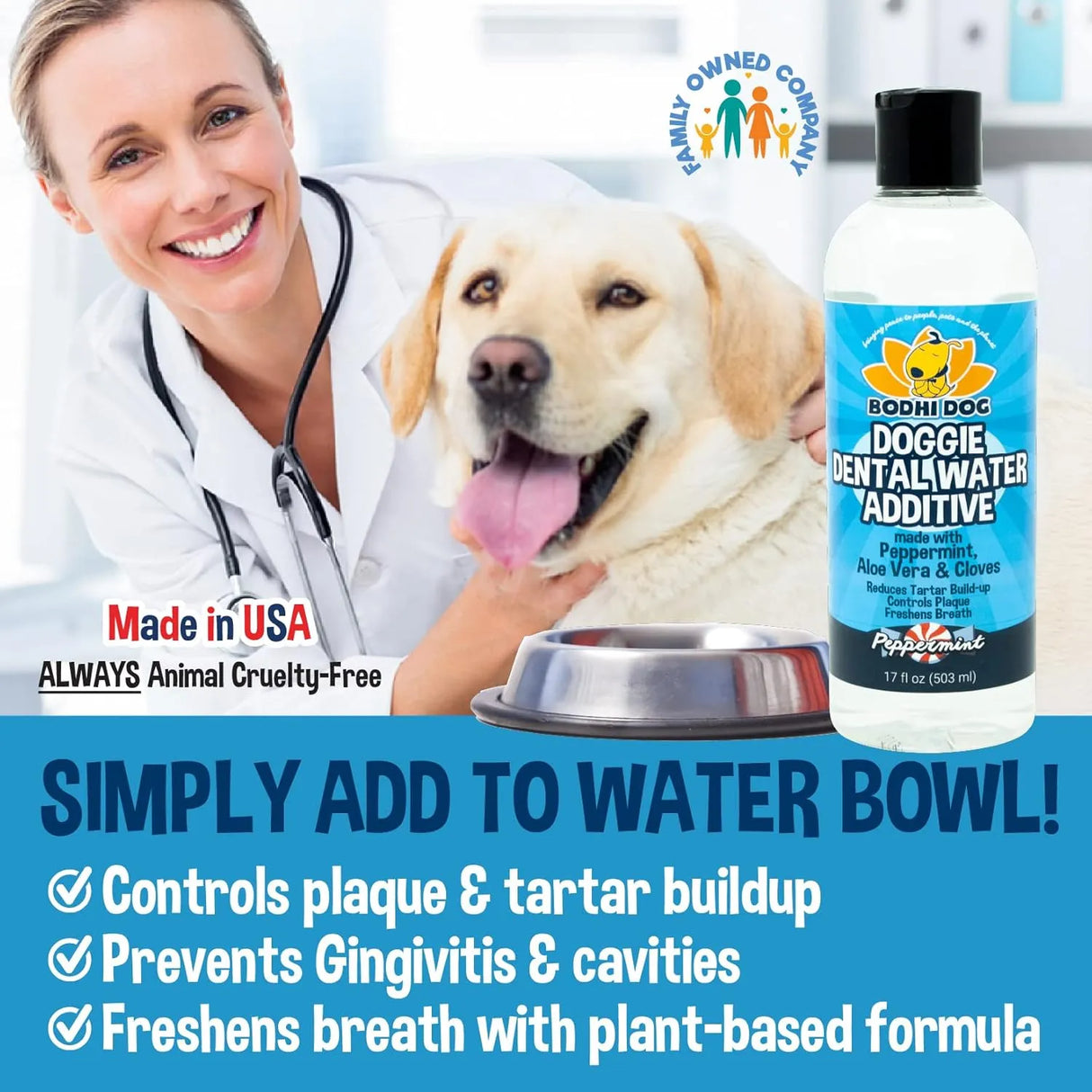 BODHI DOG - Bodhi Dog Peppermint Dental Water Additive 503Ml. - The Red Vitamin MX - Cuidado Dental Para Perros - {{ shop.shopifyCountryName }}