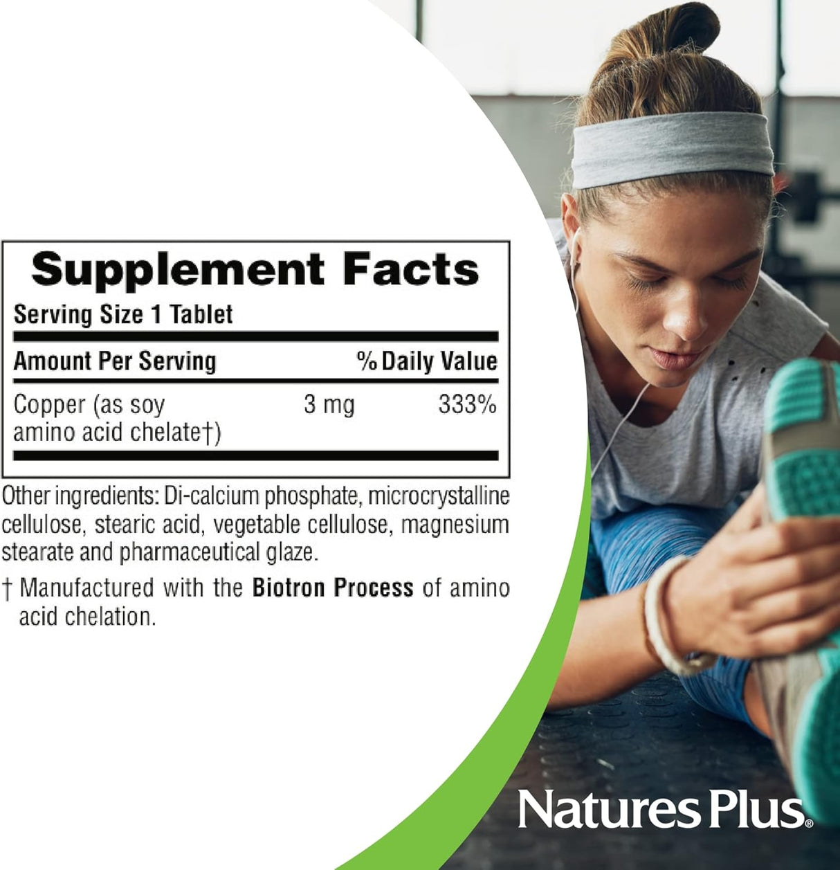 NaturesPlus Copper 3Mg. 90 Tabletas