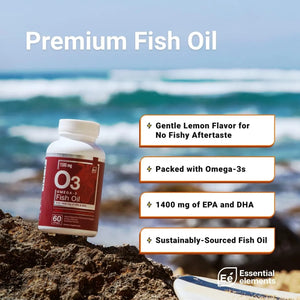 ESSENTIAL ELEMENTS - Essential Elements Omega-3 Fish Oil with EPA & DHA 60 Capsulas Blandas 2 Pack - The Red Vitamin MX - Suplementos Alimenticios - {{ shop.shopifyCountryName }}