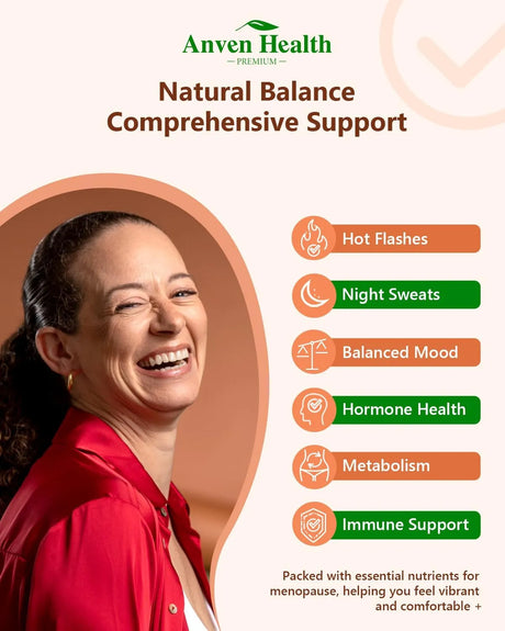 ANVEN HEALTH - Anven Health Menopause Support 90 Capsulas 2 Pack - The Red Vitamin MX - Suplementos Alimenticios - {{ shop.shopifyCountryName }}