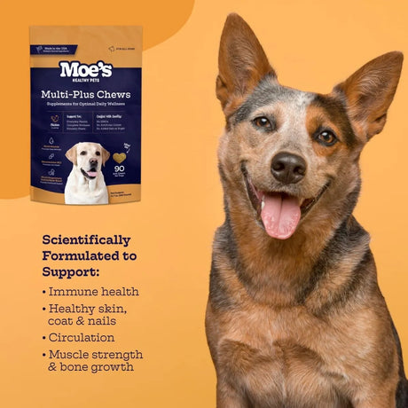 MOE'S - Moe’s 5-in-1 Essential Dog Multivitamin Chicken Flavored Chews 90 Masticables - The Red Vitamin MX - Multivitamínicos Para Perros - {{ shop.shopifyCountryName }}
