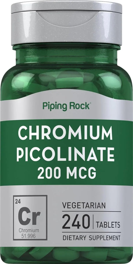 PIPING ROCK - Piping Rock Chromium Picolinate 200mcg 240 Tabletas - The Red Vitamin MX - Suplementos Alimenticios - {{ shop.shopifyCountryName }}