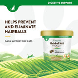 NaturVet Hairball Aid Supplement for Cats 60 Masticables