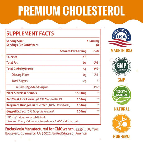 CHIQWENCH - ChiQwench Cholesterol Complex Gummies 60 Gomitas 2 Pack - The Red Vitamin MX - Suplementos Alimenticios - {{ shop.shopifyCountryName }}