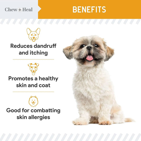 CHEW + HEAL - Chew + Heal Labs Salmon Oil for Dogs 8 Fl.Oz. - The Red Vitamin MX - Aceite De Pescado Para Perros - {{ shop.shopifyCountryName }}
