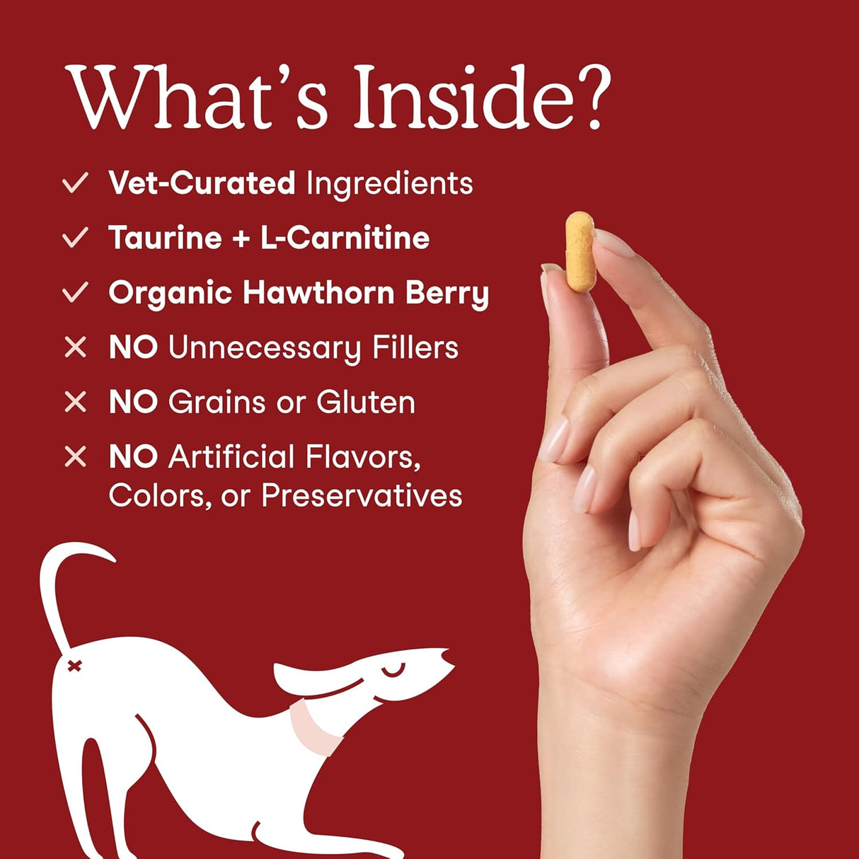 Fera Pets Cardiac Supplement for Dogs & Cats 60 Capsulas