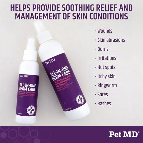 PET MD - Pet MD All-in-One Derm Care Hypochlorous Acid Spray for Dogs & All Pets 4 Fl.Oz. - The Red Vitamin MX - Remedios Para La Picazón De Perros - {{ shop.shopifyCountryName }}