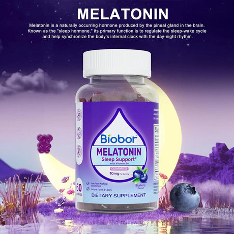BIOBOR - Biobor Natural Melatonin Gummy 10Mg. 60 Gomitas - The Red Vitamin MX - Suplementos Alimenticios - {{ shop.shopifyCountryName }}