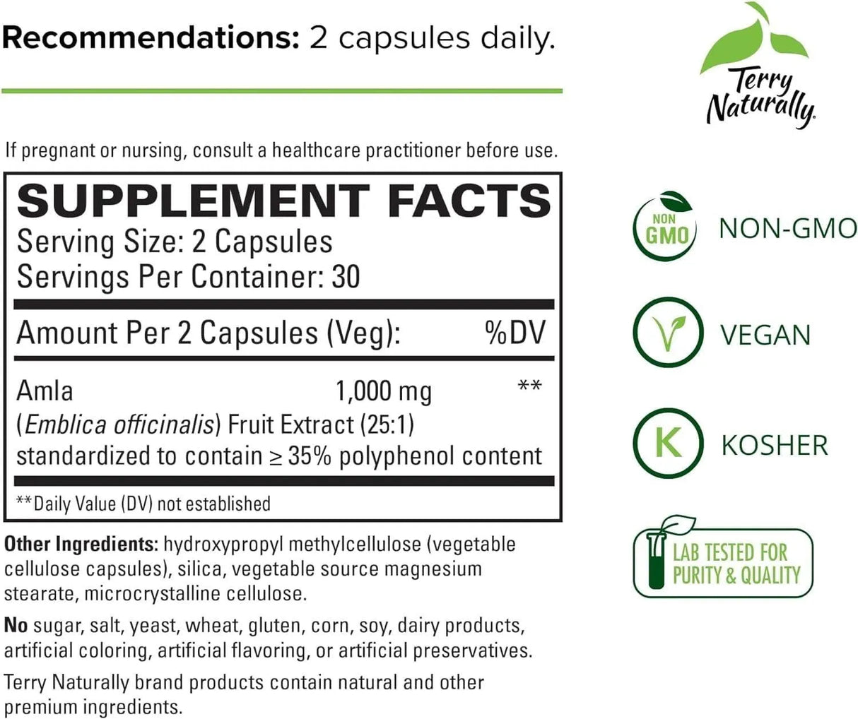 TERRY NATURALLY - Terry Naturally Healthy Cholesterol with Amla 60 Capsulas - The Red Vitamin MX - Suplementos Alimenticios - {{ shop.shopifyCountryName }}