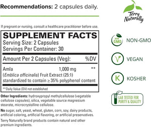 TERRY NATURALLY - Terry Naturally Healthy Cholesterol with Amla 60 Capsulas - The Red Vitamin MX - Suplementos Alimenticios - {{ shop.shopifyCountryName }}