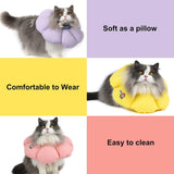 H HIDREAM Cat Cone Collar Pink Flower Large