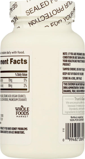 365 by Whole Foods Market Potassium 99Mg. 250 Tabletas - The Red Vitamin MX - Suplementos Alimenticios - 365