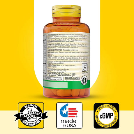 MASON NATURAL - MASON NATURAL Ultra B-100 Complex 60 Tabletas - The Red Vitamin MX - Suplementos Alimenticios - {{ shop.shopifyCountryName }}