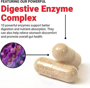 FORCE FACTOR - FORCE FACTOR Digestive Enzymes Complex 90 Capsulas - The Red Vitamin MX - Suplementos Alimenticios - {{ shop.shopifyCountryName }}