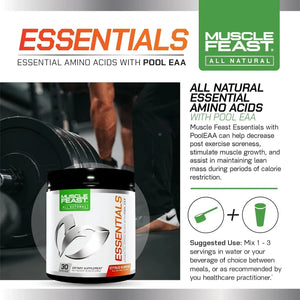 MUSCLE FEAST - Muscle Feast Vegan Essential Amino Acid Powder 30 Servicios Citrus Sunrise 300Gr. - The Red Vitamin MX - Suplementos Alimenticios - {{ shop.shopifyCountryName }}