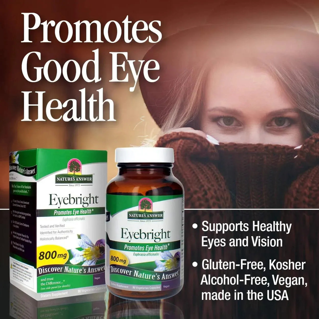 NATURE´S ANSWER - Nature's Answer Eyebright 800Mg. 90 Capsulas - The Red Vitamin MX - Suplementos Alimenticios - {{ shop.shopifyCountryName }}